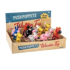 Ganz 4IN WOOD FARM PUSH PUPPET