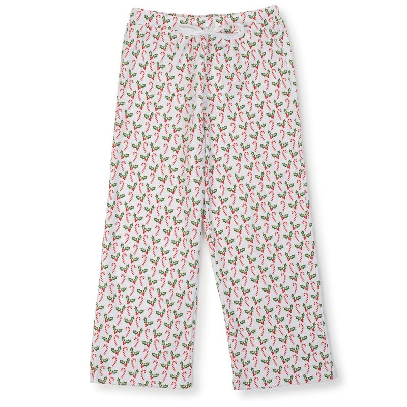 Lila + Hayes BECKETT BOY'S LOUNGE PANT - CANDY CANES AND HOLLY