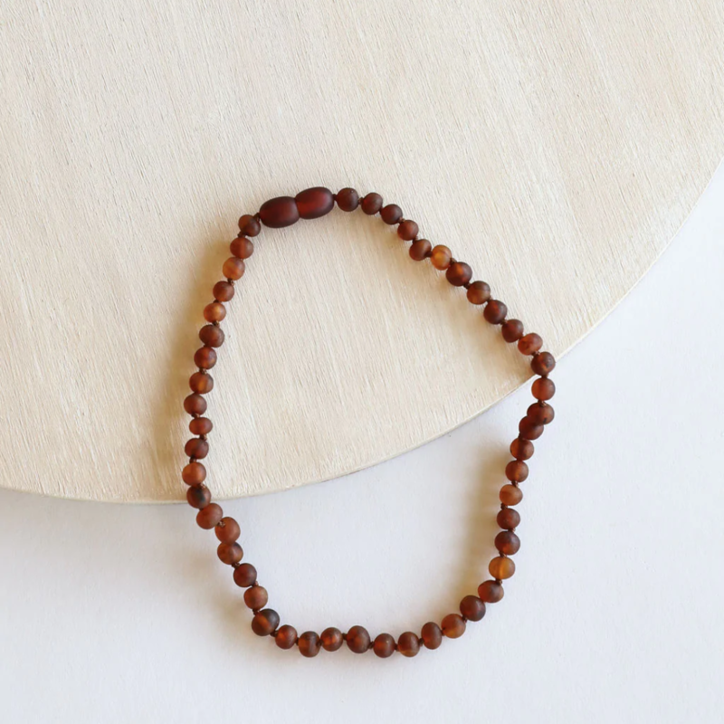 CanyonLeaf RAW COGNAC AMBER NECKLACE