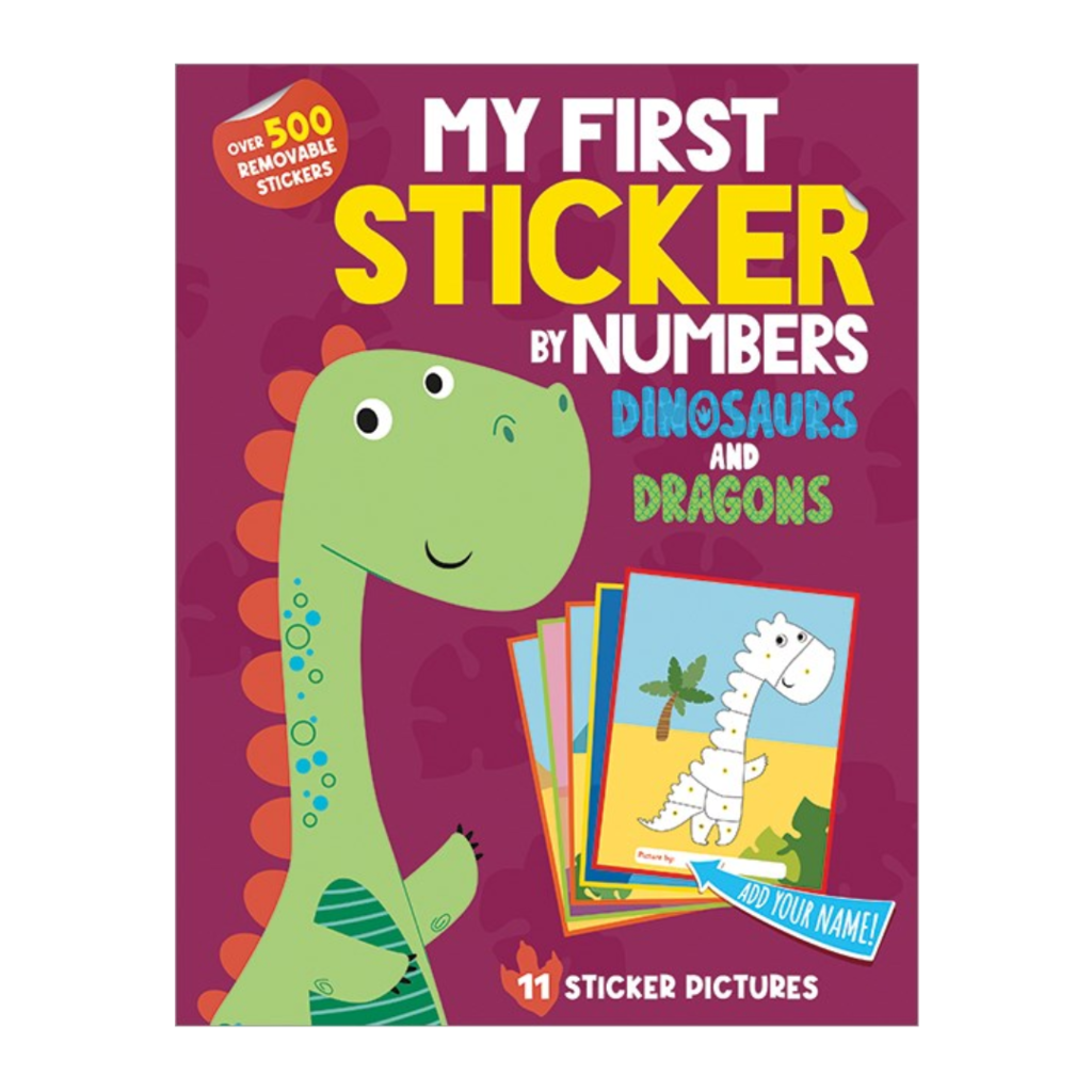 MY FIRST STICKER BY NUMBERS: DINOSAURS AND DRAGONS