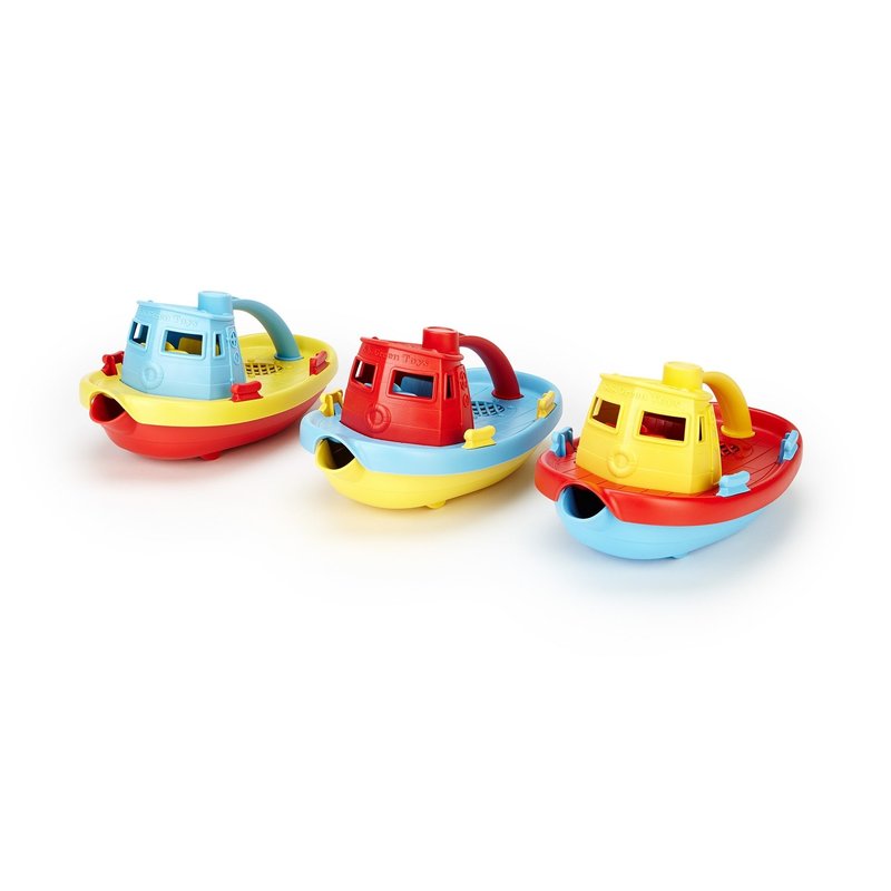 GREEN TOYS TUG BOAT - ASSORTED COLORS