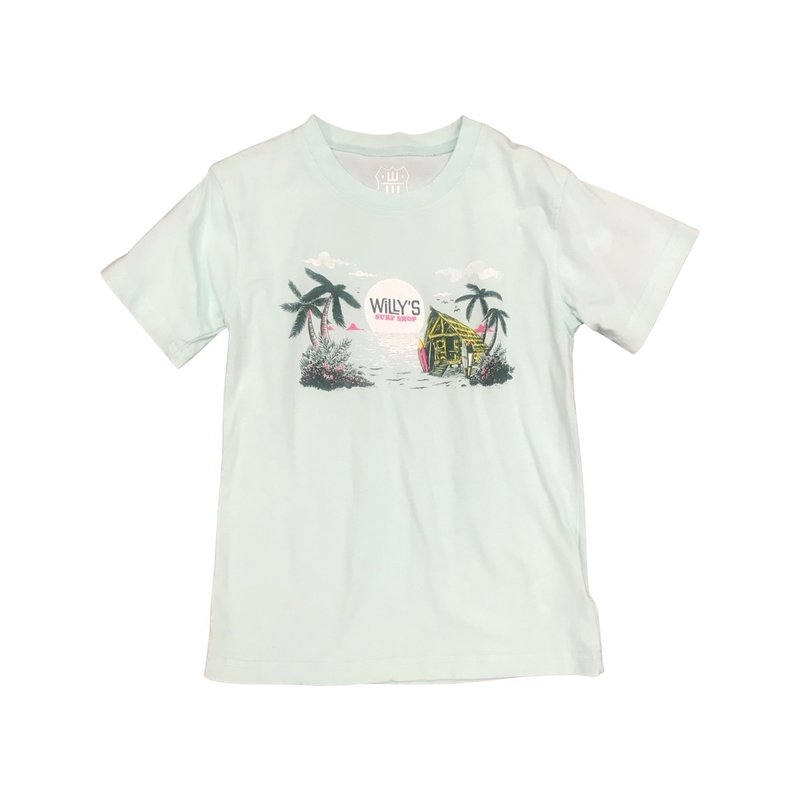 WES AND WILLY WILLY'S SURF SHOP SS TEE