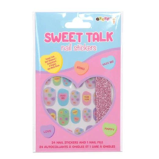ISCREAM SWEET TALK NAIL STICKERS & NAIL FILE SET