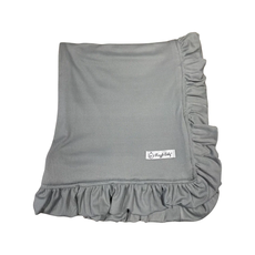 RAZZLE BABY DOUBLE KNIT RECEIVING BLANKET - GREY