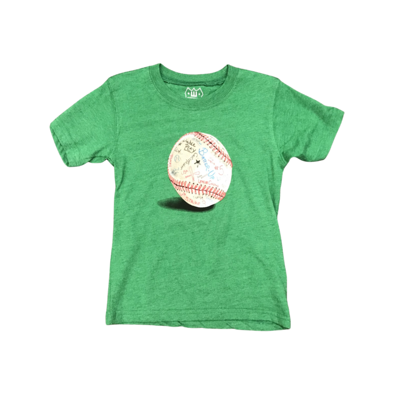 WES AND WILLY BASEBALLS SS TEE - CLOVER