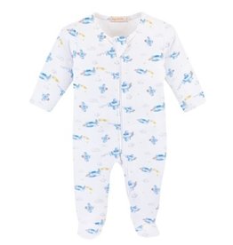 BABY CLUB CHIC SKY ADVENTURE ZIPPED FOOTIE