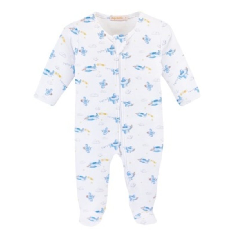 BABY CLUB CHIC SKY ADVENTURE ZIPPED FOOTIE