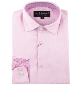 LEO AND ZACHARY INC. Pink Reverse Stitch LS Dress Shirt