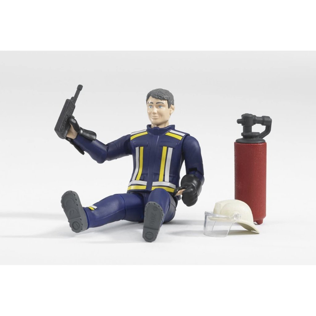BRUDER FIREMAN WITH ACCESSORIES
