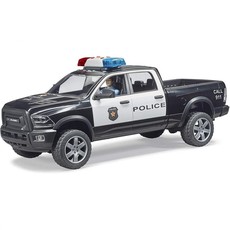 BRUDER POLICE RAM 2500 WITH POLICEMAN AND L/S MODULE