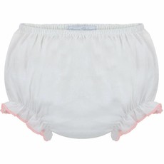 JULIUS BERGER Baby Girls Ruffle Diaper Cover - Pink Trim