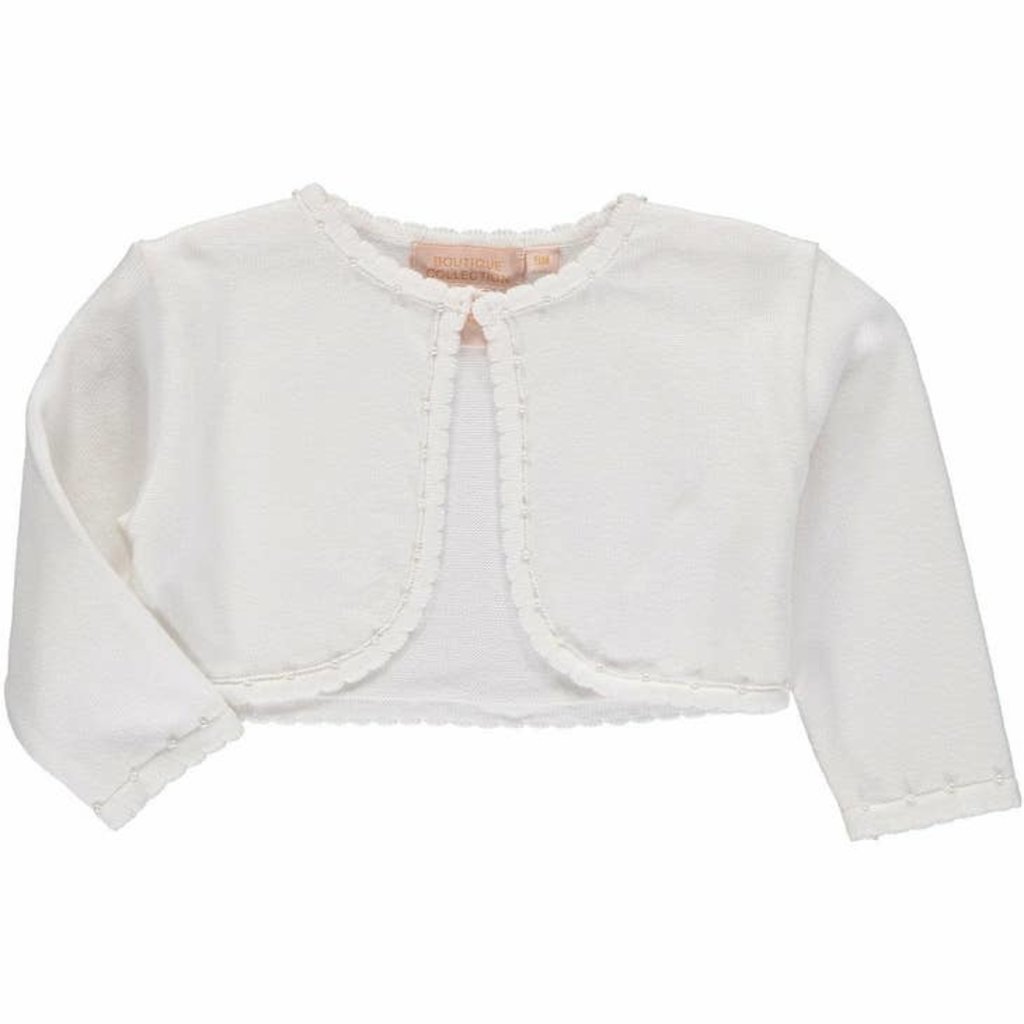 JULIUS BERGER Girls Sweater Bolero - White