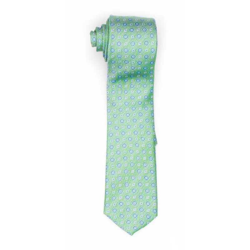 ISSAC MIZRAHI BOYS TIE - GREEN