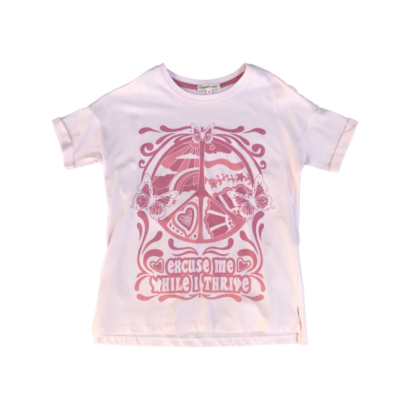 PAPER FLOWER THRIVE BUTTERFLY TEE