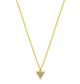 THE CROWNS ROWAN PAVE TRIANGLE NECKLACE