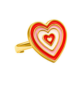 THE CROWNS PAIGE ENAMEL HEART RING