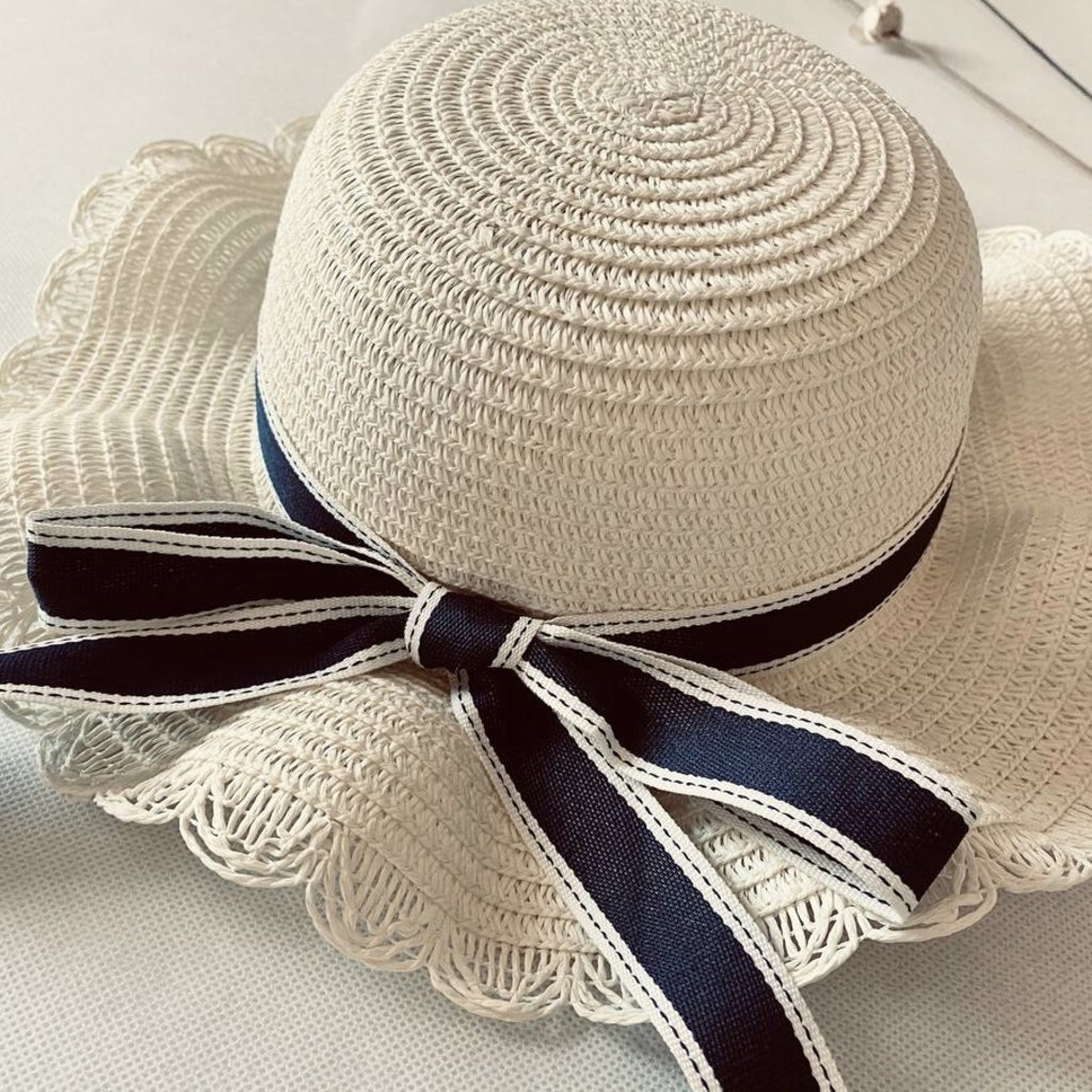 Navy Ribbon Hat - Beyond The Rainbow