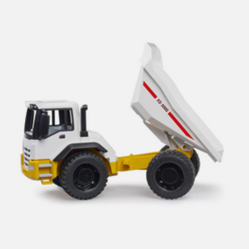 BRUDER NEW Bruder Dump Truck - Yellow/White