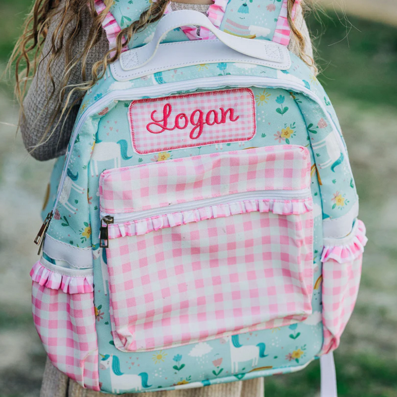 Pink Gingham Ruffles Lunch Bag – Sugar Bee Clothing