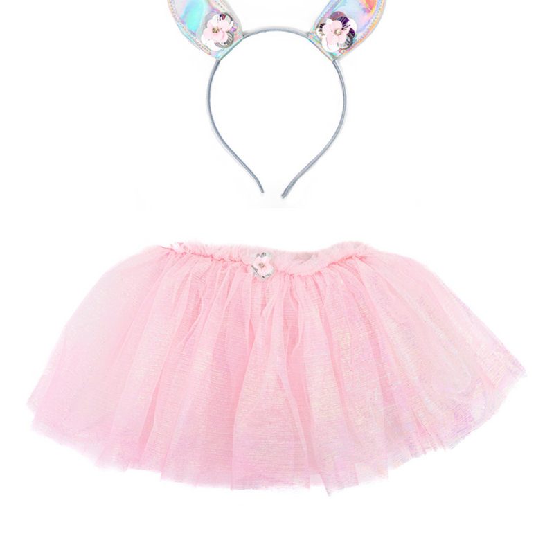 GREAT PRETENDERS IRIDESCENT BUNNY TUTU & HEADBAND