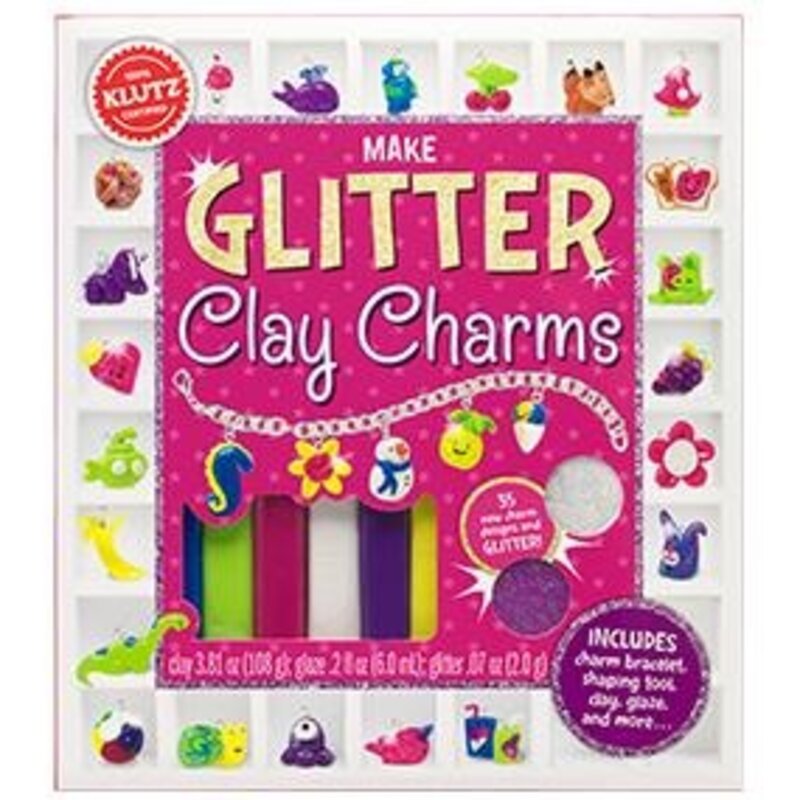 KLUTZ MAKE GLITTER CLAY CHARMS