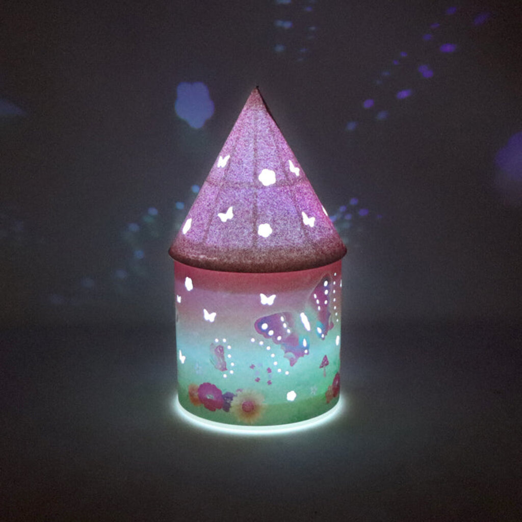 RAINBOW BUTTERFLY GLITTER NIGHT LIGHT - COLOR CHANGING