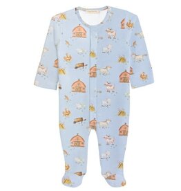 BABY CLUB CHIC LITTLE FARMER BLUE FOOTIE