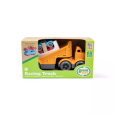 GREEN TOYS RACING TRUCK WITH 2 RACERS