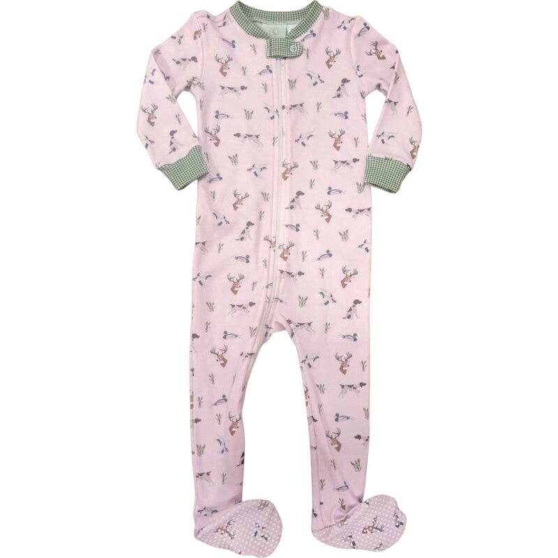LULLABY SET ONCE UPON A TIME FOOTIE/HUNTER PINK