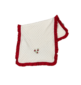 MAGNOLIA BABY HOLIDAY ANNALISE'S EMB RUFFLE BURP CLOTH