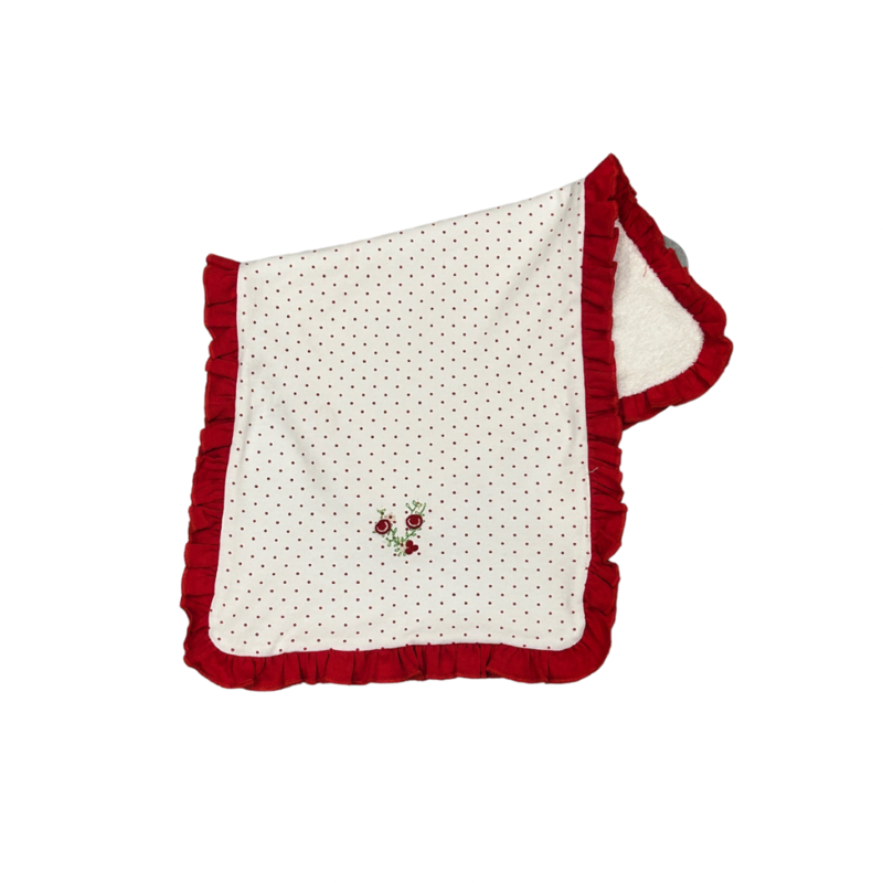 MAGNOLIA BABY HOLIDAY ANNALISE'S EMB RUFFLE BURP CLOTH