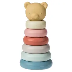 MARY MEYER SIMPLY SILICONE STACKING RINGS-TEDDY