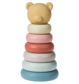 MARY MEYER SIMPLY SILICONE STACKING RINGS-TEDDY