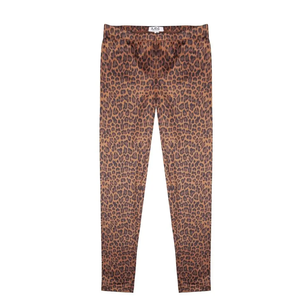 Intro Ladies Petite Corduroy Leggings - Leopard