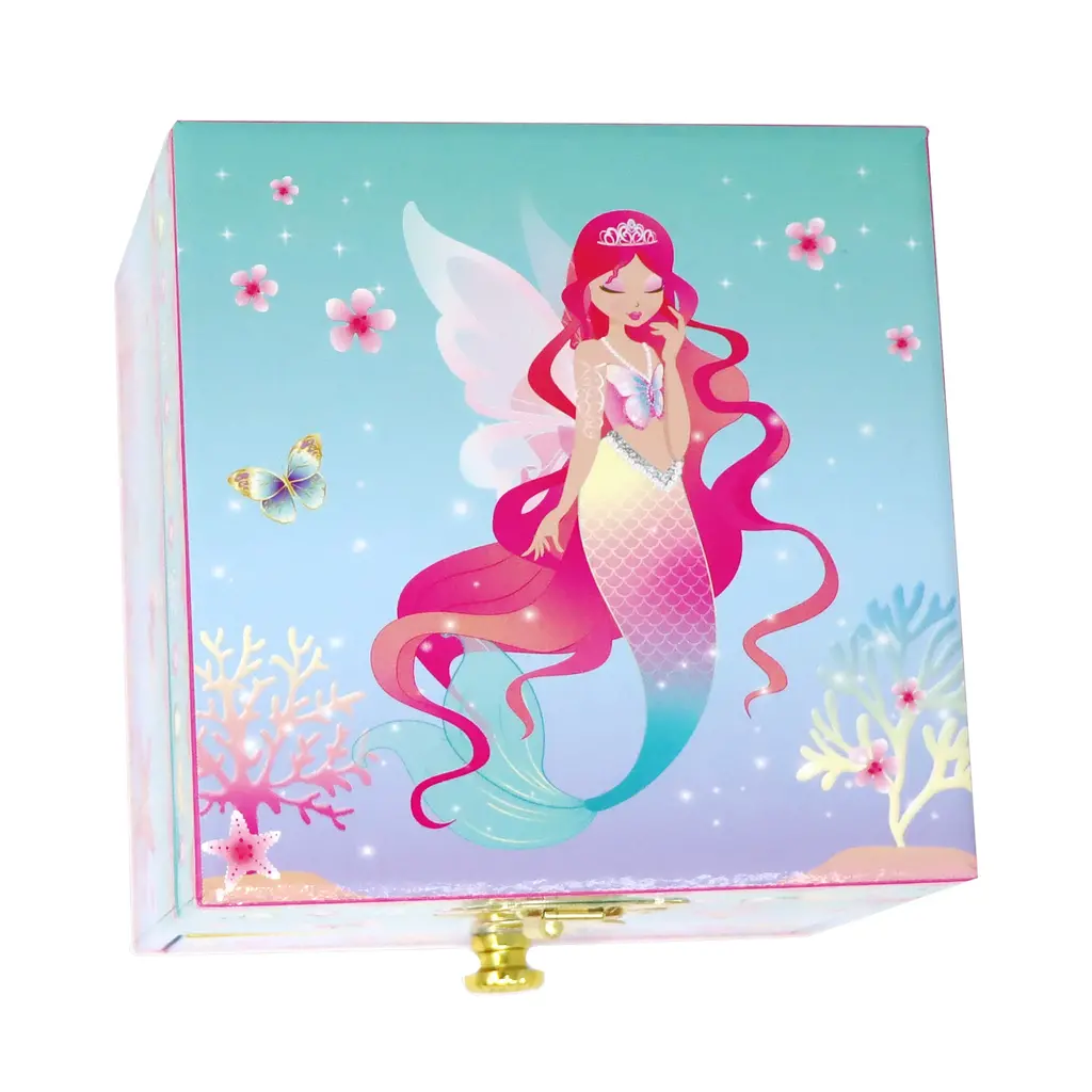 Small Musical Jewelry Box - Shimmering Mermaid