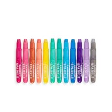 OOLY RAINBOW SPARKLE METALLIC WATERCOLOR GEL CRAYONS- SET OF 12