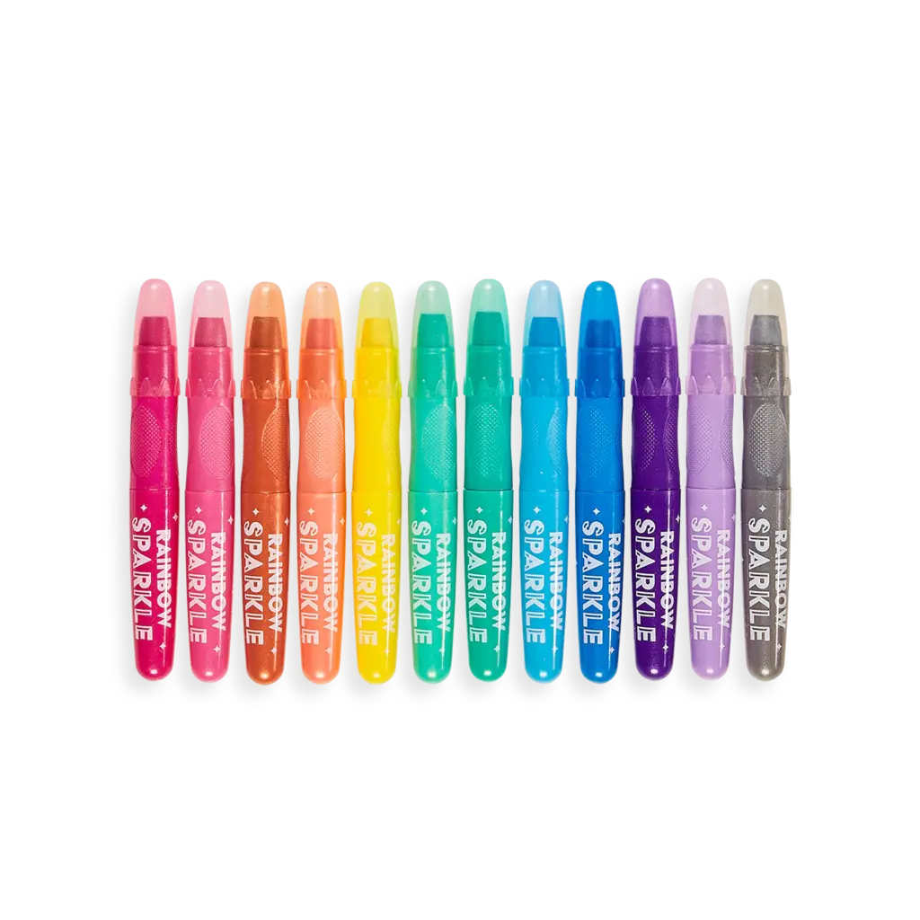 OOLY RAINBOW SPARKLE METALLIC WATERCOLOR GEL CRAYONS- SET OF 12