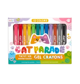 OOLY CAT PARADE GEL CRAYONS-SET OF 12