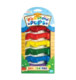 OOLY PAWSOME PUPS DOG CRAYONS-SET OF 6