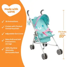 ADORA BEAR STROLLER & KEY CHAIN-ADORA