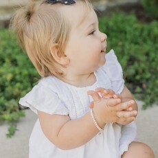 CHERISHED MOMENTS LACEY -SS PEARL CROSS BRACELET