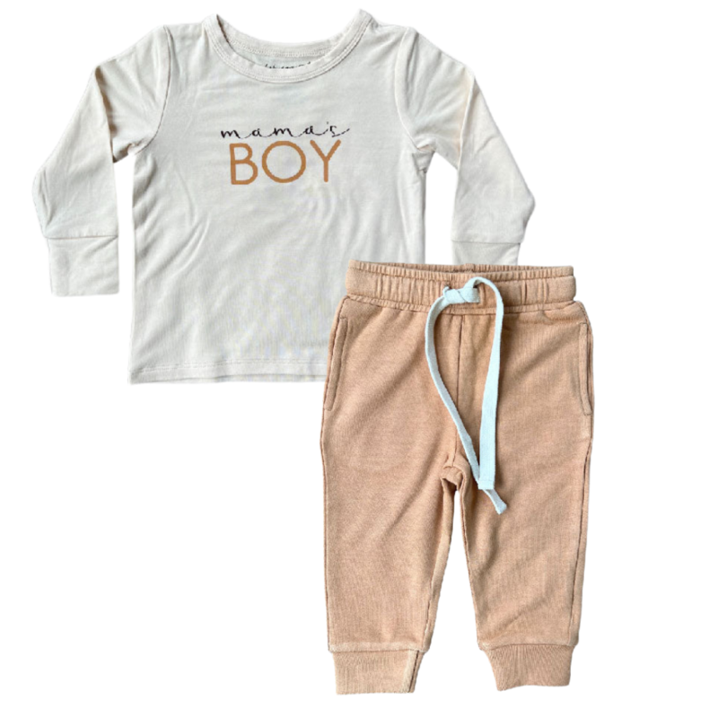 BABY SPROUTS BOYS LS SHIRT/JOGGER SET