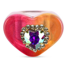 ISCREAM JEWEL HEART RING SET-4