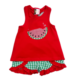 BANANA SPLIT WATERMELON APPL GIRLS SHORT SET