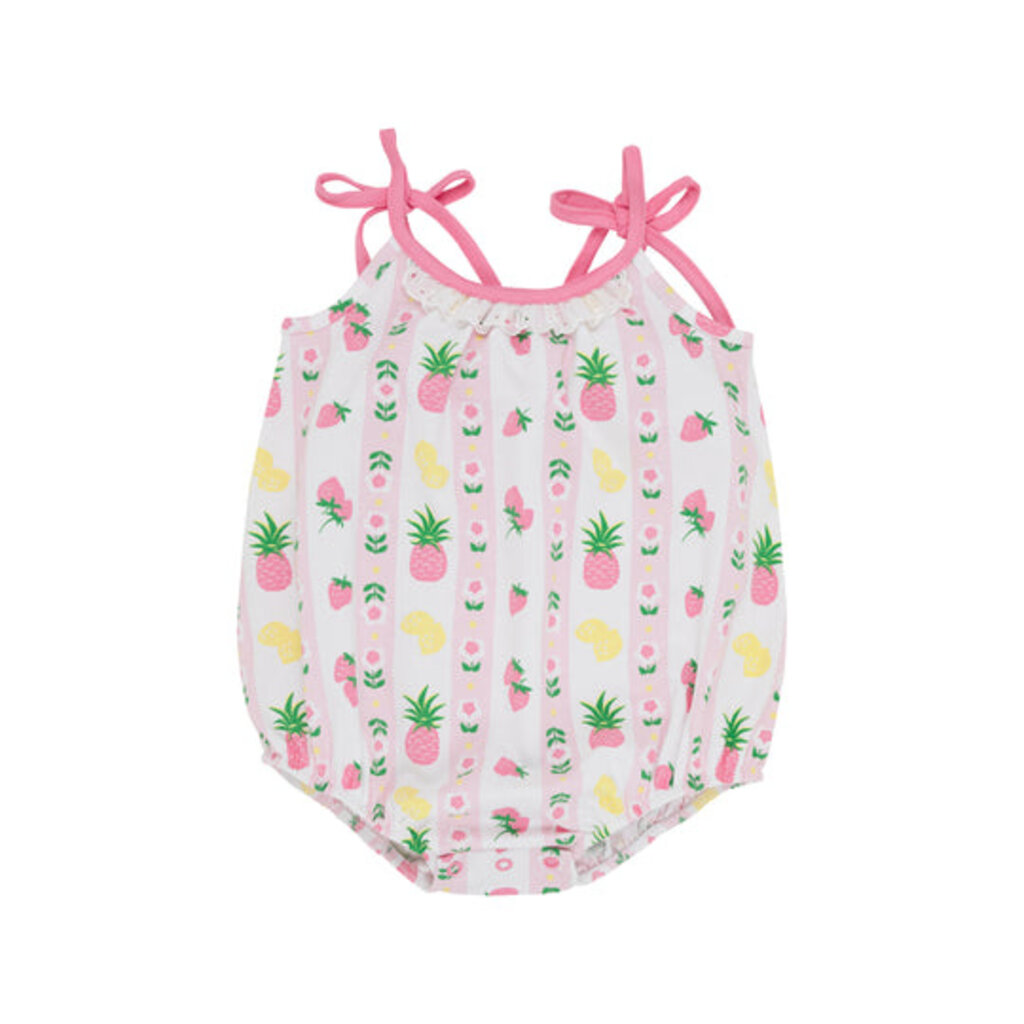 THE BEAUFORT BONNET COMPANY JUNIE B BUBBLE- Fruit Punch And Petals With Hamptons Hot Pink