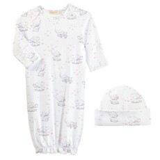 BABY CLUB CHIC bubbly elephant pink gown and hat set