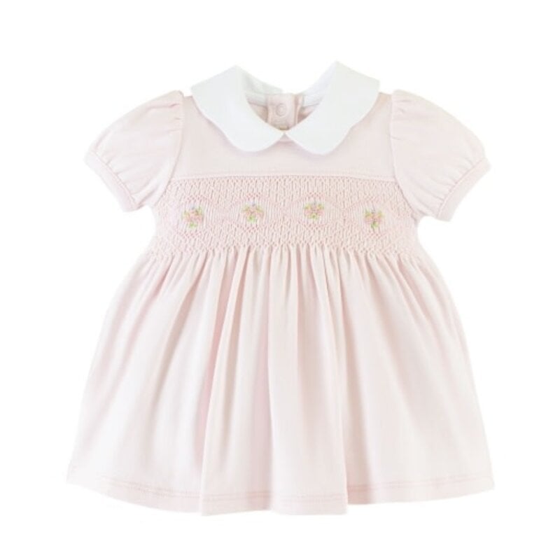 BABY CLUB CHIC smock dress w/ round collar