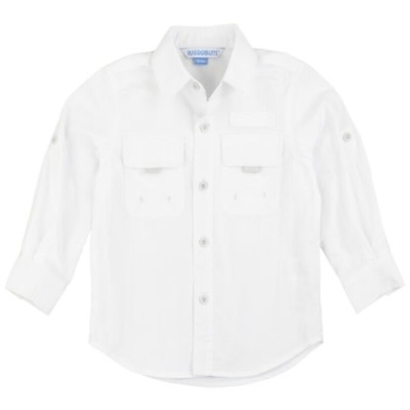 RuffleButts Sun Protective Button Down Shirt