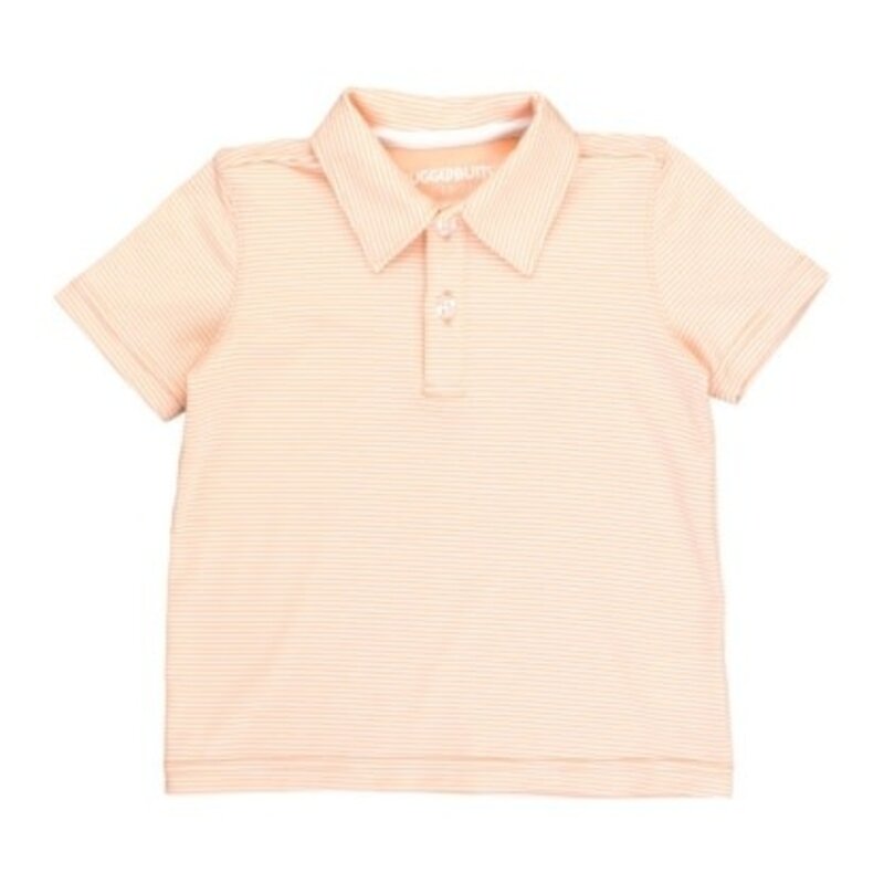 RuffleButts Knit Short Sleeve Performance Polo