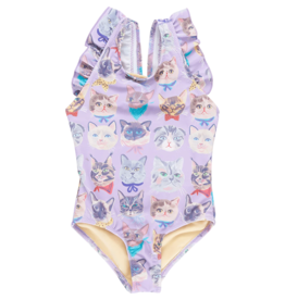 PINK CHICKEN girls liv suit - lavender cool cats